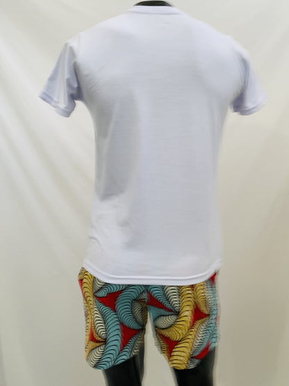 Conjunto Camiseta  Sar 2-Ankara + Shorts - Estilo Africano
