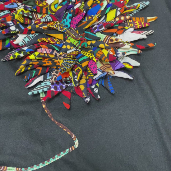 camiseta africana mosaico ancestral 