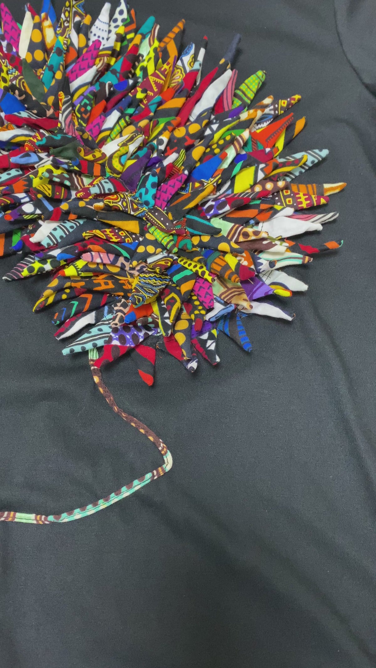 camiseta africana mosaico ancestral 