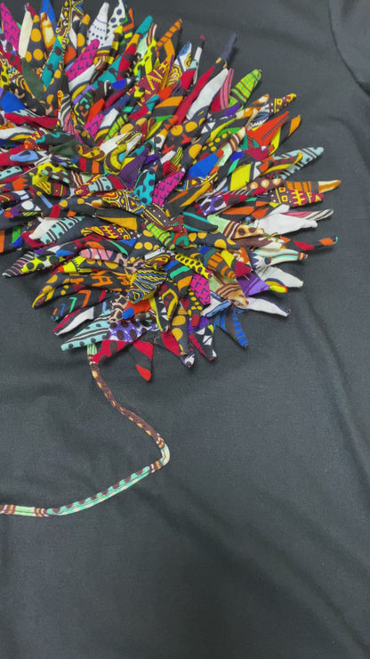 camiseta africana mosaico ancestral 
