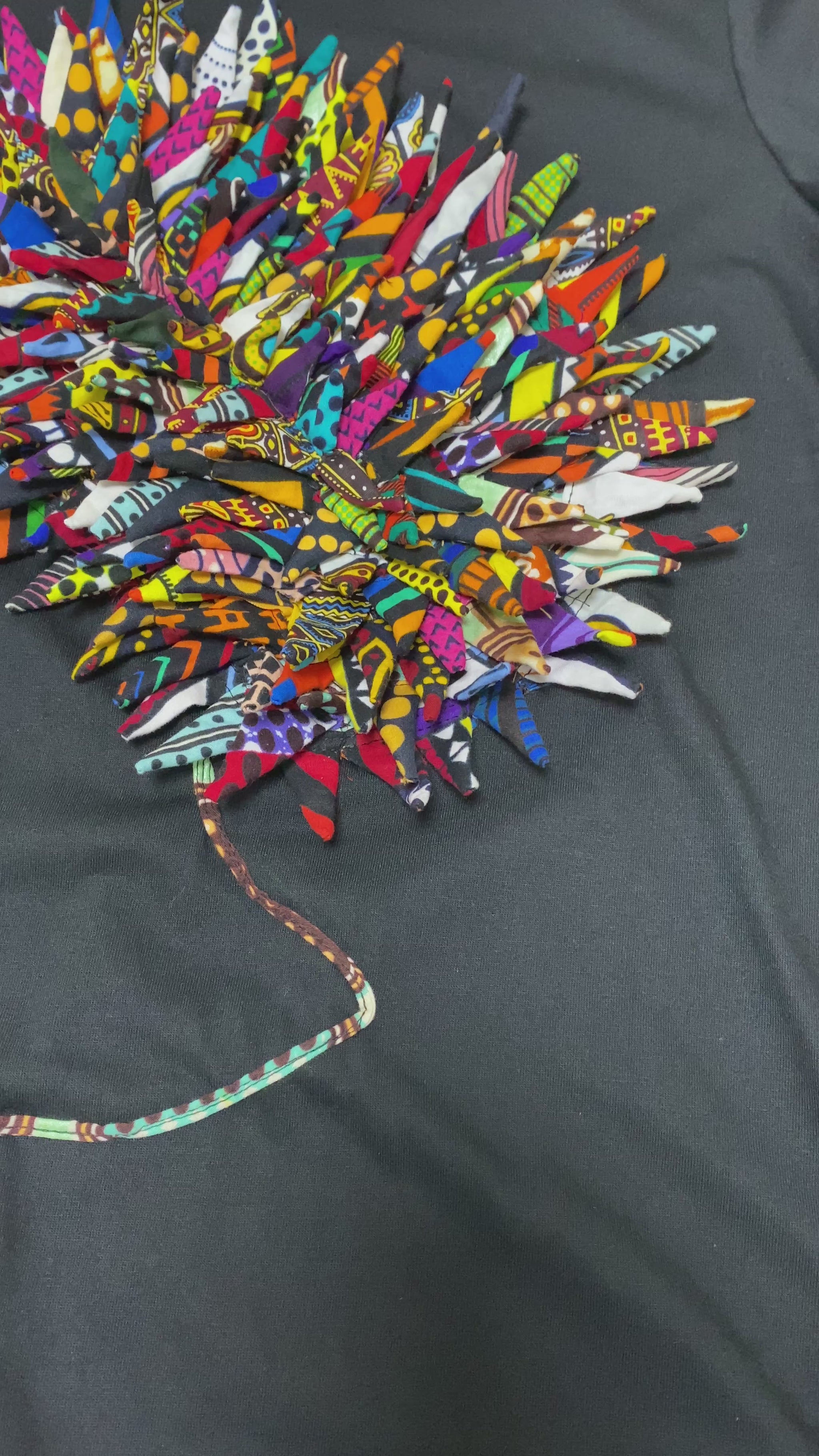 camiseta africana mosaico ancestral 